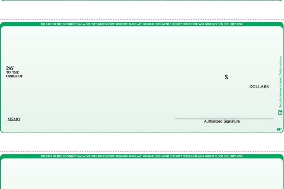 Printable Business Checks For Quickbooks