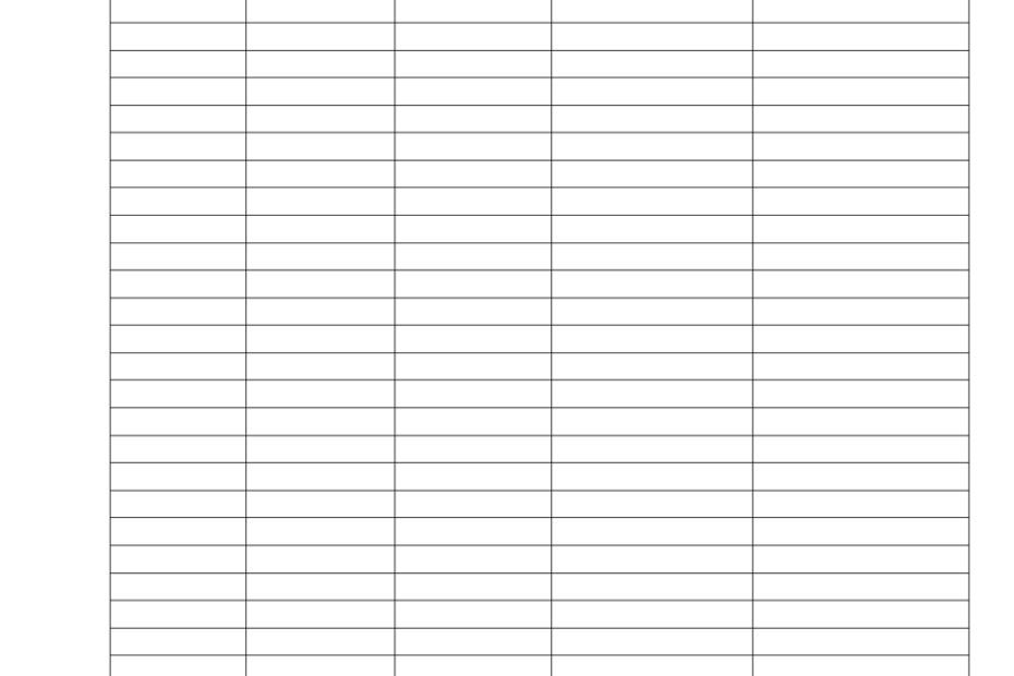 Printable Calibration Log Sheet