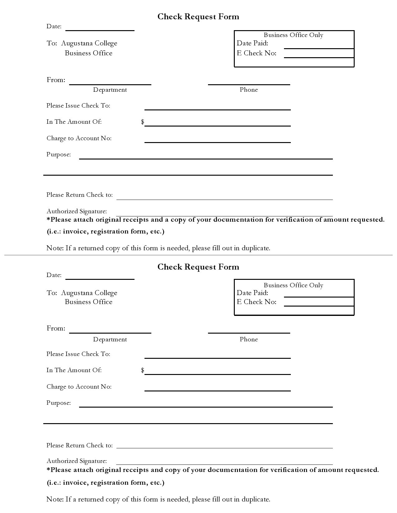 Printable Check Request Form Pdf Printable Forms Free Online
