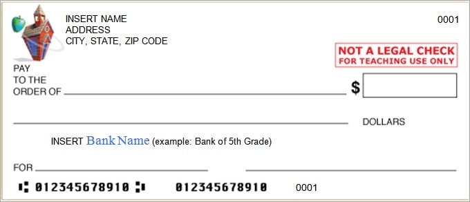 Printable Check Template Free Excel