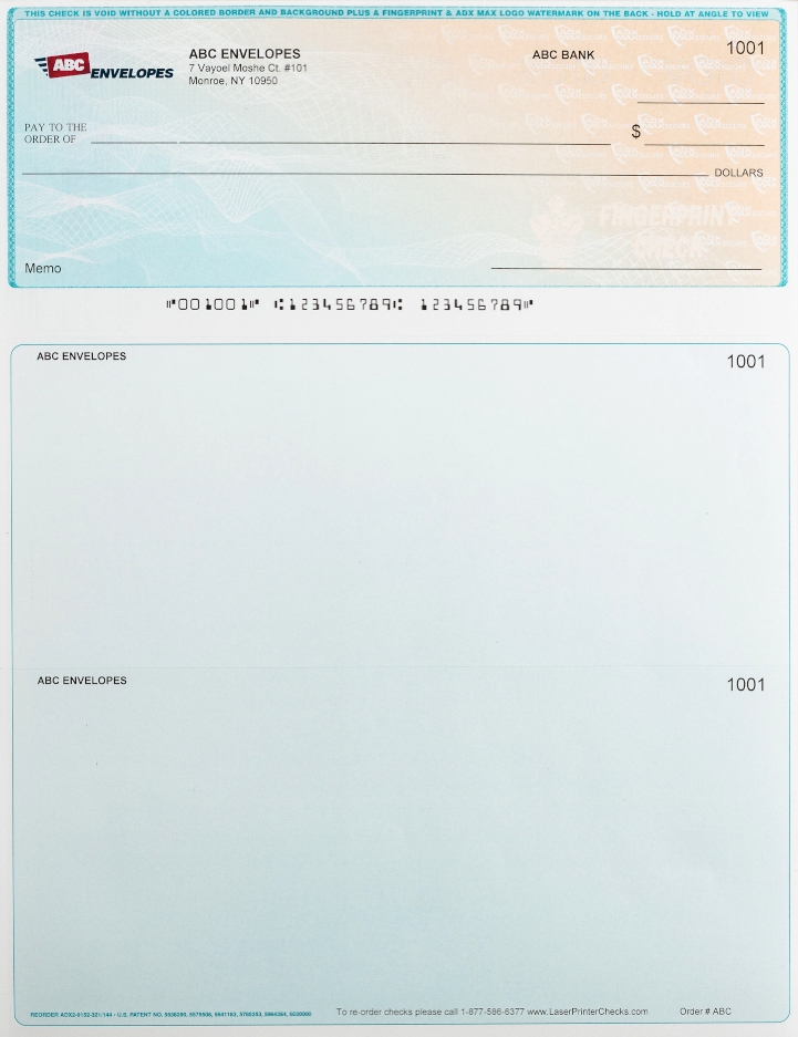 Printable Checks For Quickbooks Inkjet Edumopla