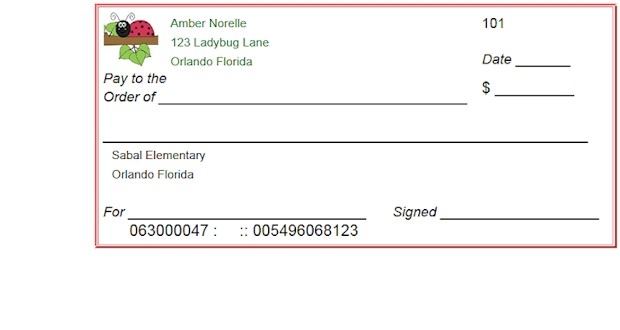 Printable Checks For Students Activities For Kids