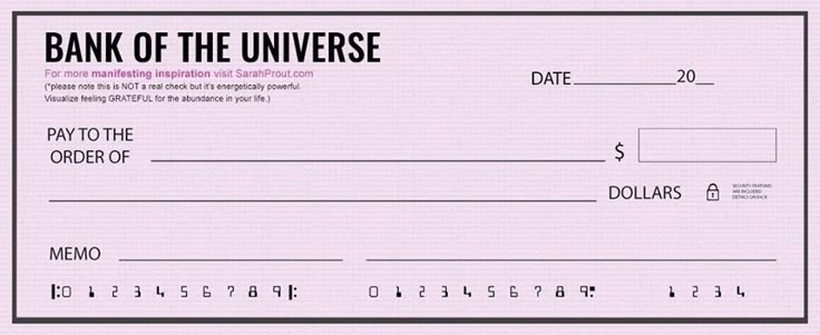 Printable Checks From The Universe Printable Word Searches