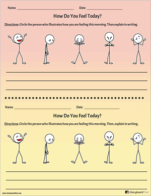 Printable Emotional Check In Worksheet