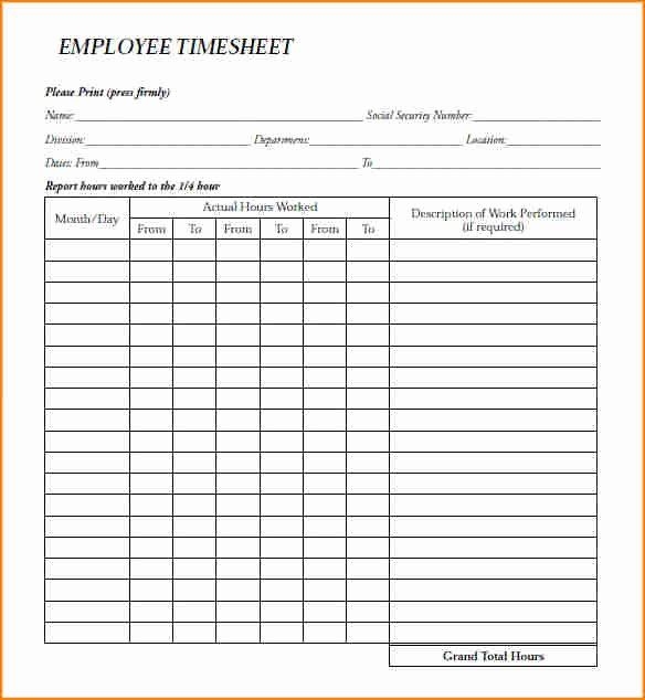 Printable Employee Payroll Ledger Template