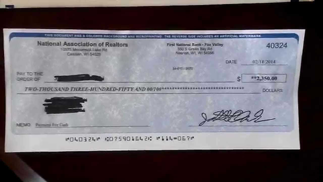 Printable Fake Checks For Pranks