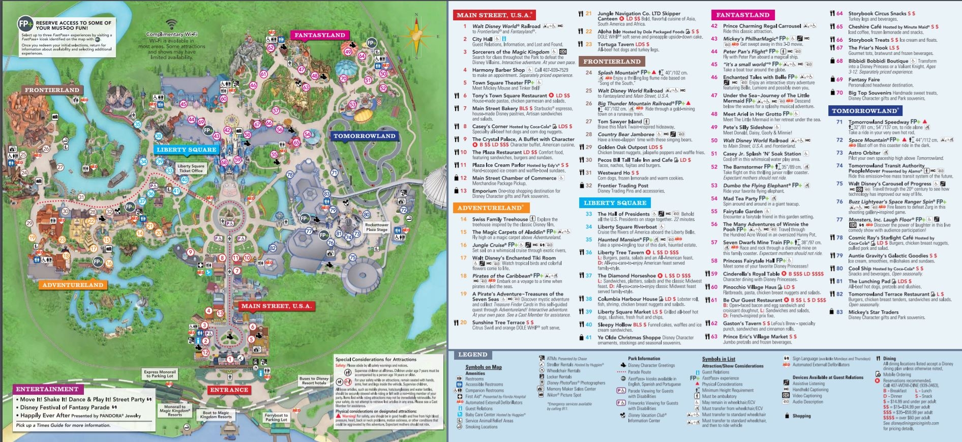 Printable Magic Kingdom Map Ataglance Printable Calendar