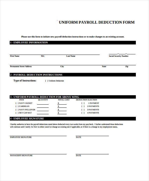 Printable Payroll Forms Printable Forms Free Online