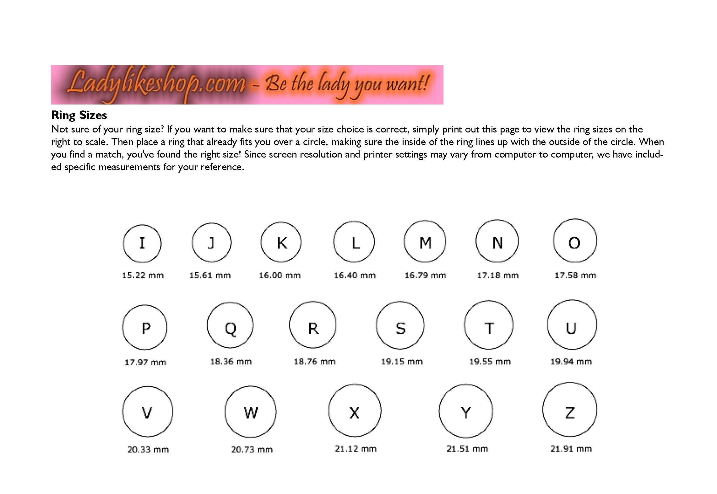 Printable Ring Size Chart Uk Printable Templates Free