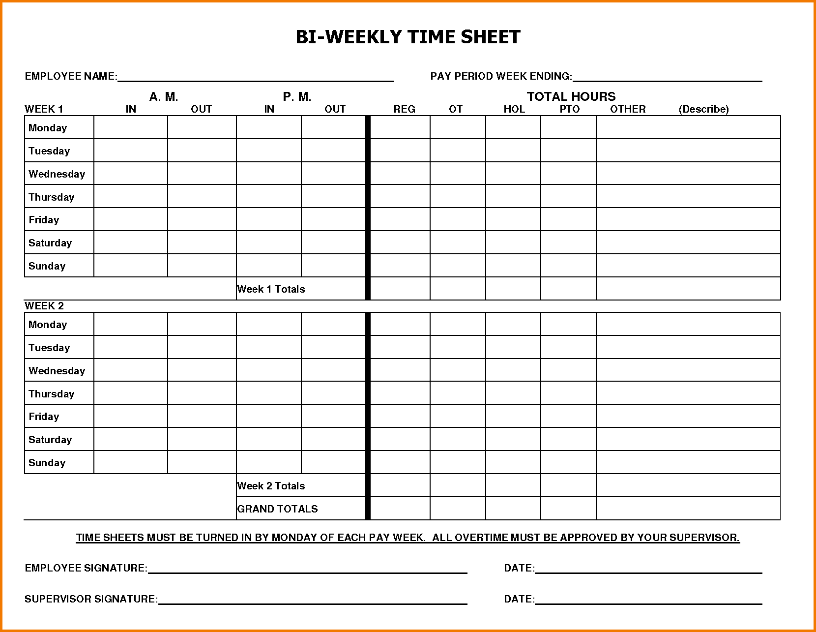 Printable Time Cards For Employees Printable Time Cards For Employees