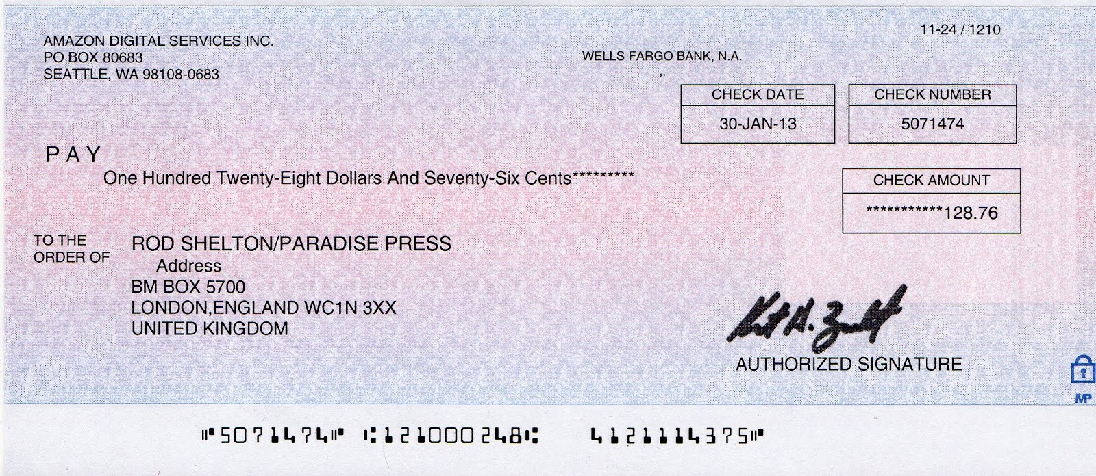Wells Fargo Printable Checks