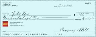 Wells Fargo Printable Checks TUTORE ORG Master Of Documents