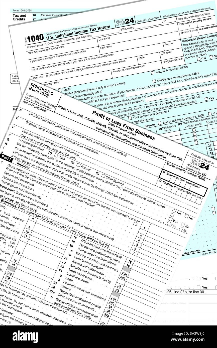 1040 Tax Forms Cut Out Stock Images U0026 Pictures Alamy