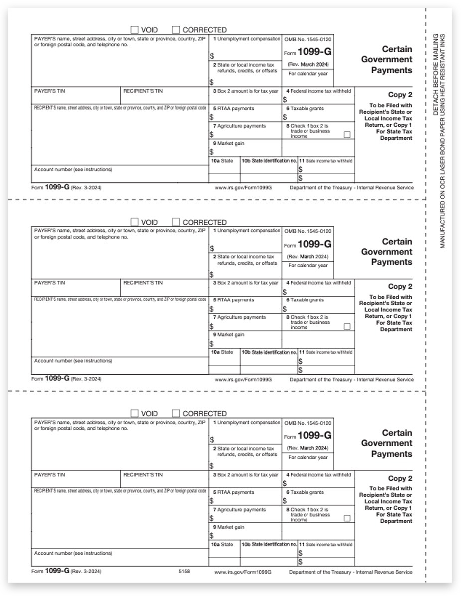 1099 G Form Copy 2 State Or File