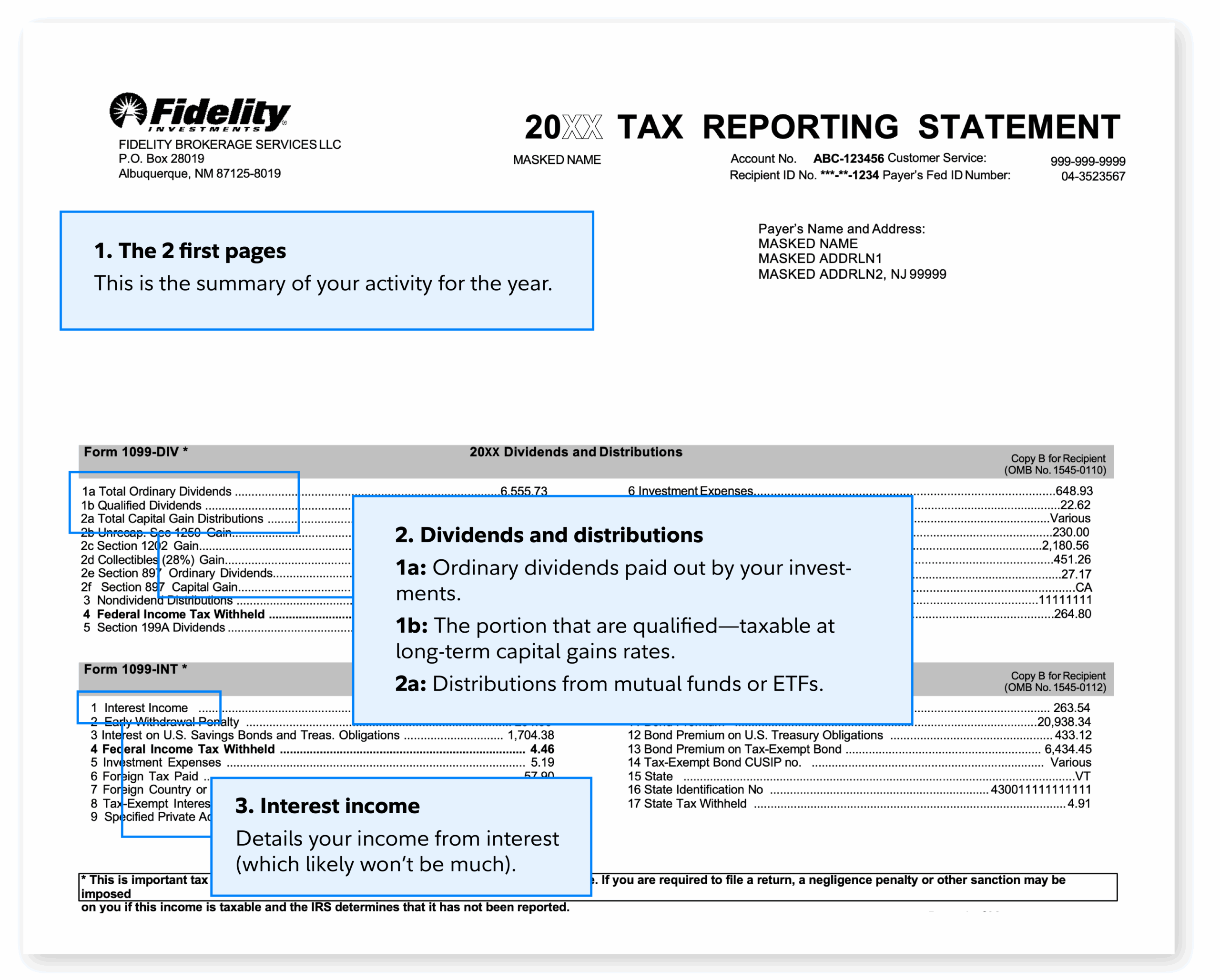 1099 Tax Form 1099 Fidelity