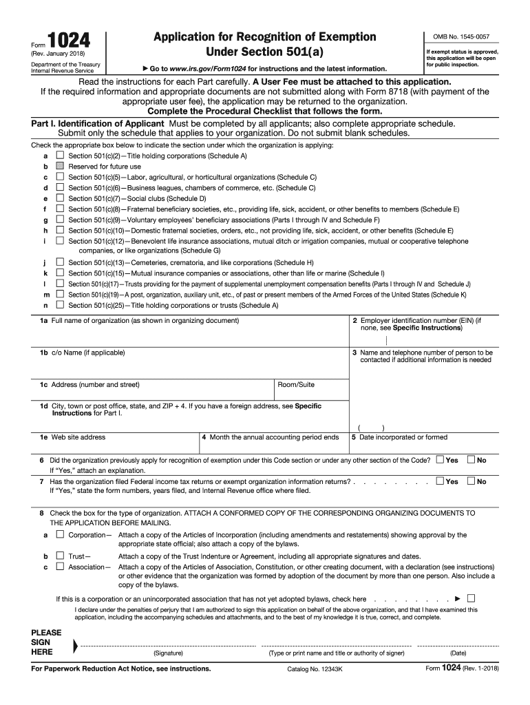 2018 2025 Form IRS 1024 Fill Online Printable Fillable Blank PdfFiller