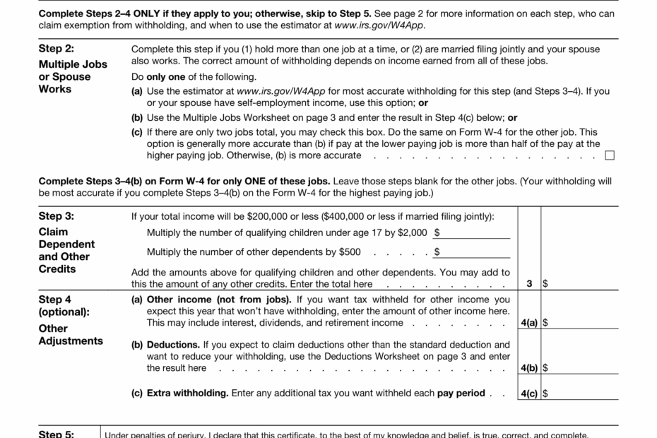2024 IRS Form W 4 Fill Out U0026 Save With Our PDF Editor