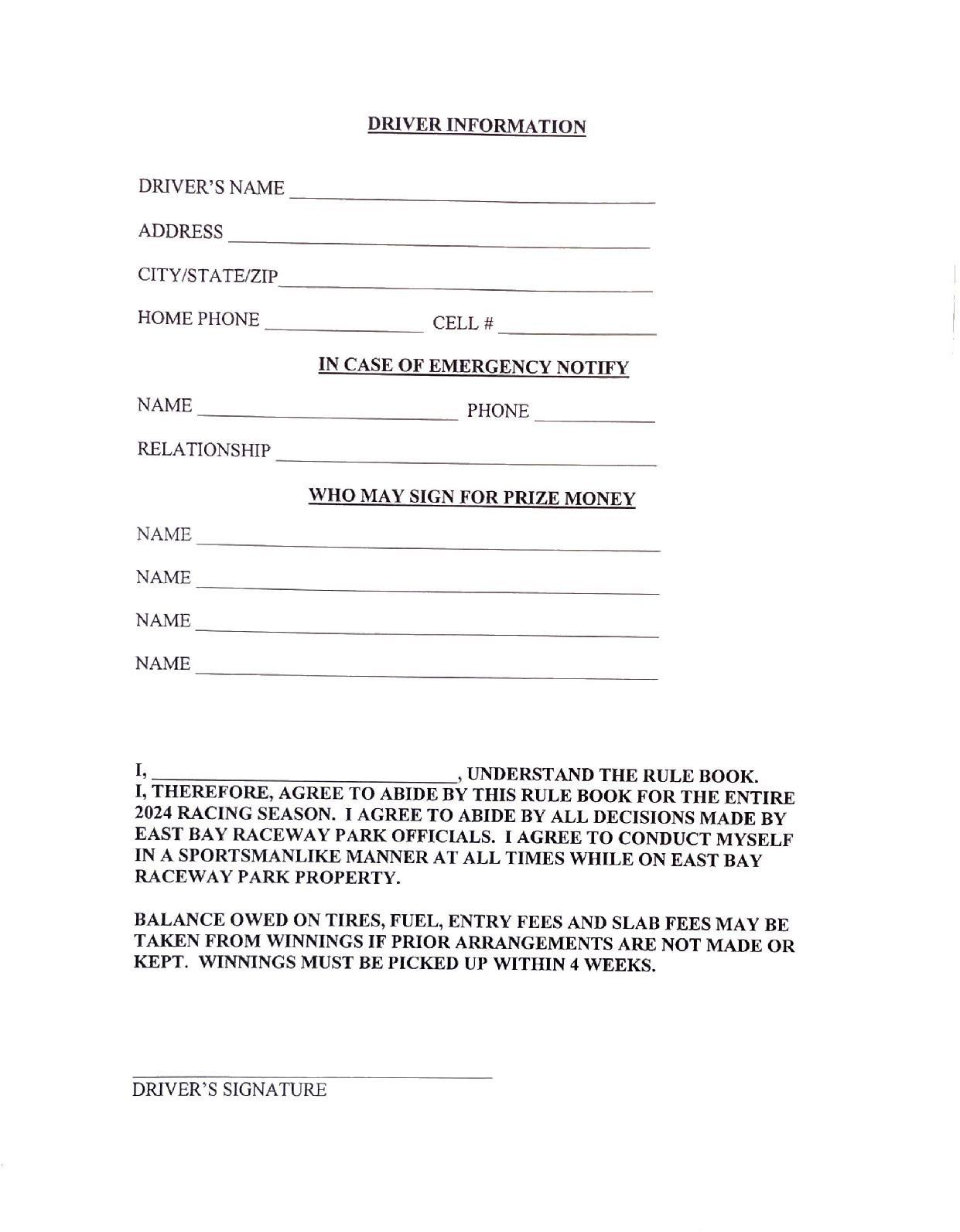 2024 W 9 And Driver Info