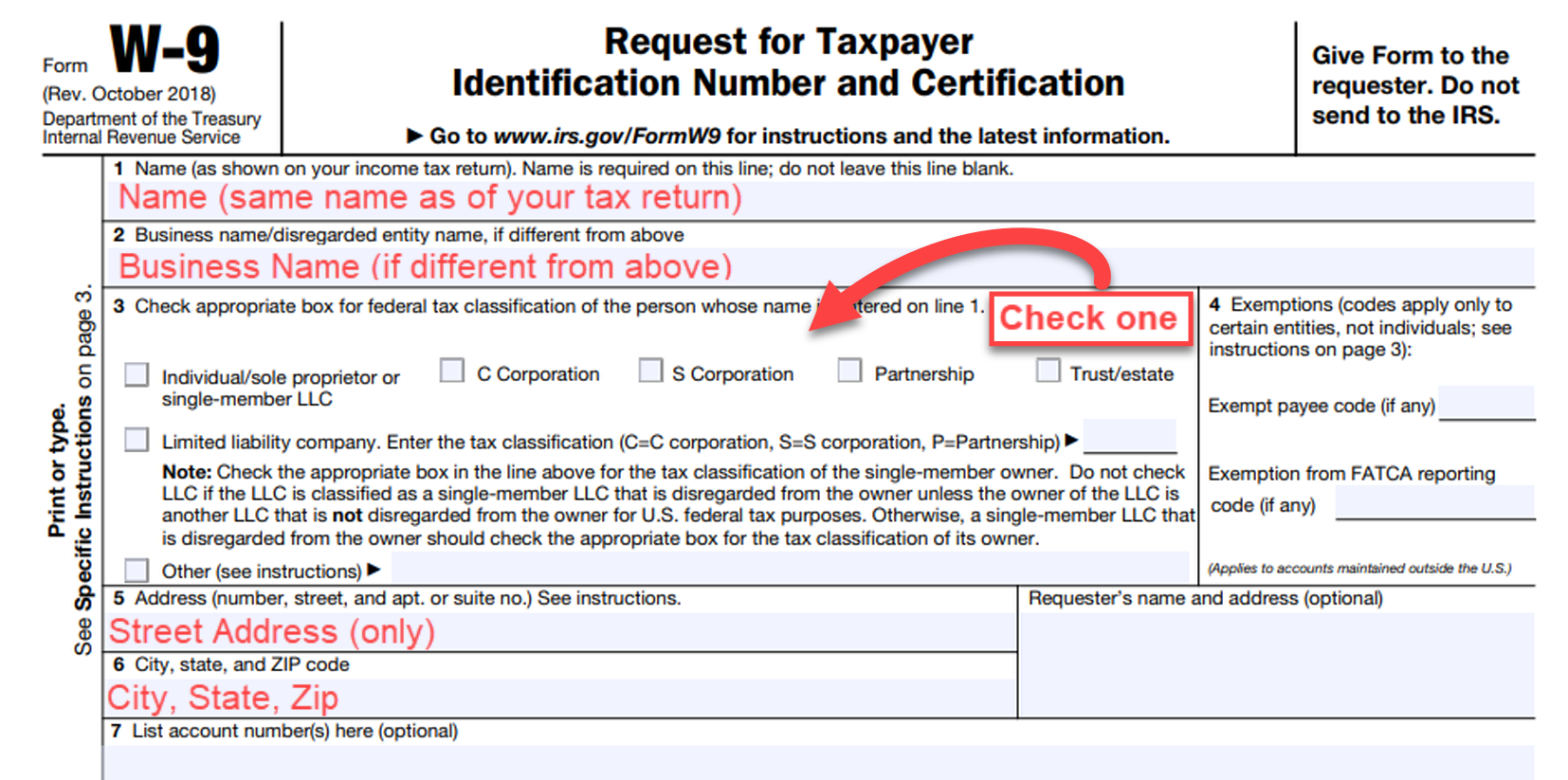 2025 Form Printable W9 Form 2025
