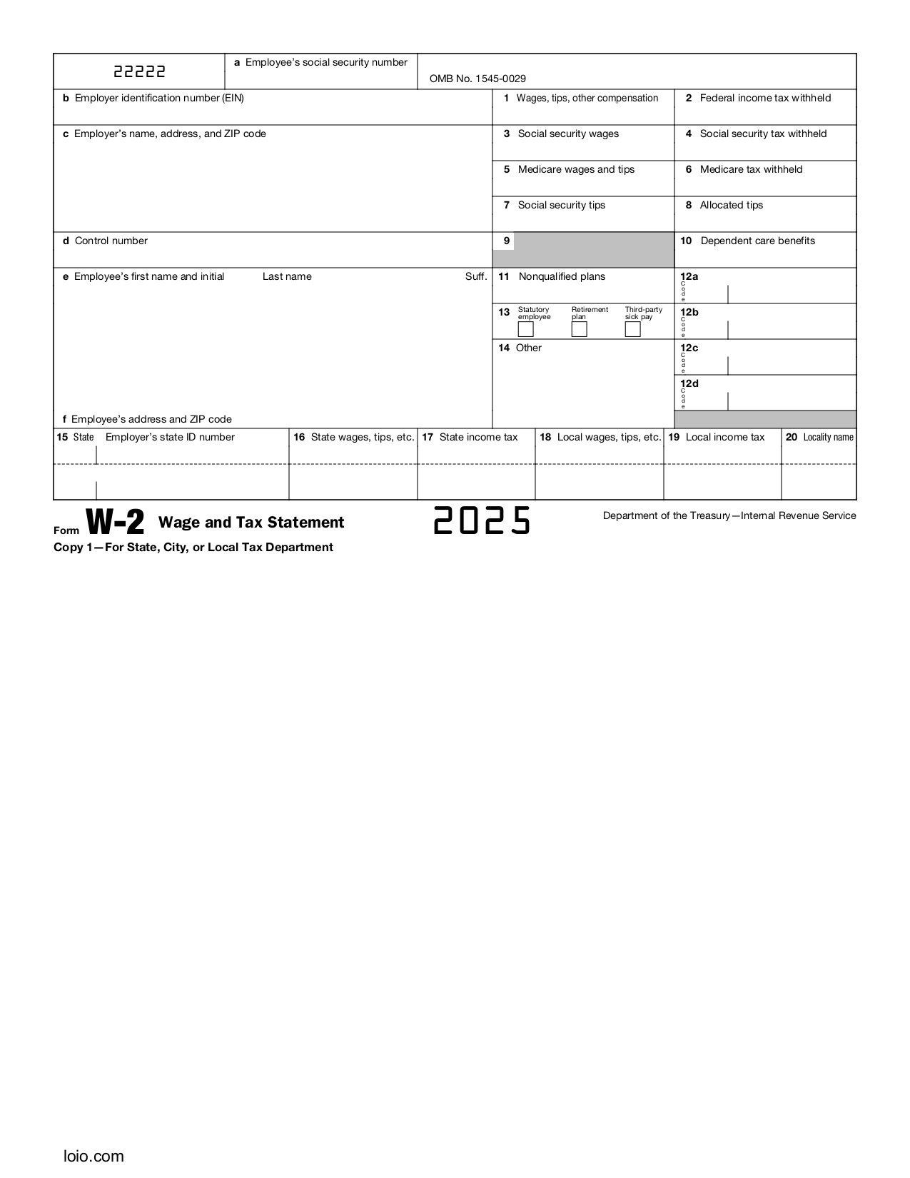 2025 IRS Form W 2 Download U0026 Fill Your Tax Document