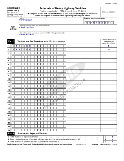 23 Irs Forms 2290 Free To Edit Download Print CocoDoc 23 Irs Forms 2290 Free To Edit Download Print CocoDoc