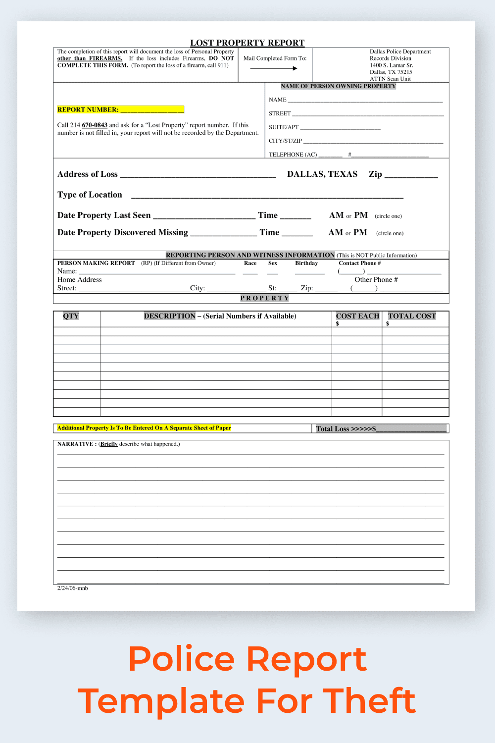 25 Best Police Report Templates For 2023 MasterBundles