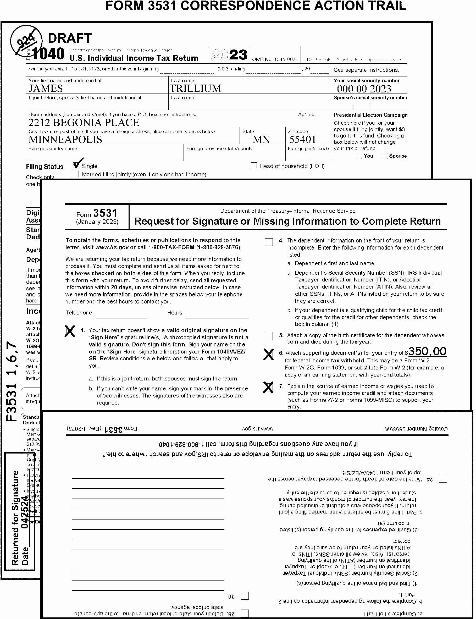 3 11 3 Individual Income Tax Returns Internal Revenue Service Worksheets Library