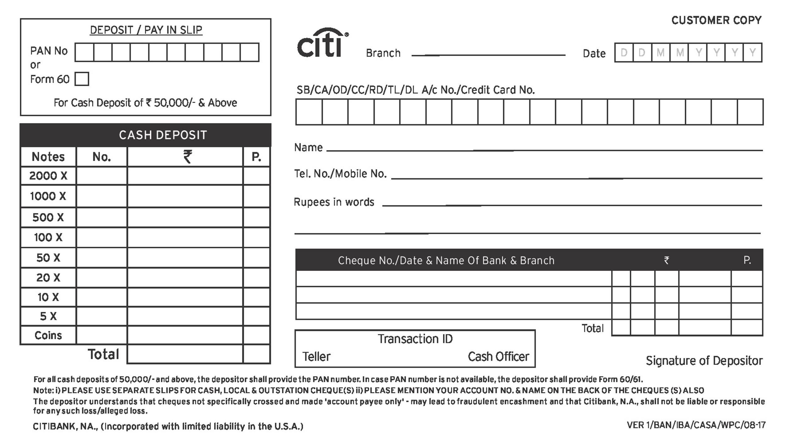 37 Bank Deposit Slip Templates U0026 Examples TemplateLab 