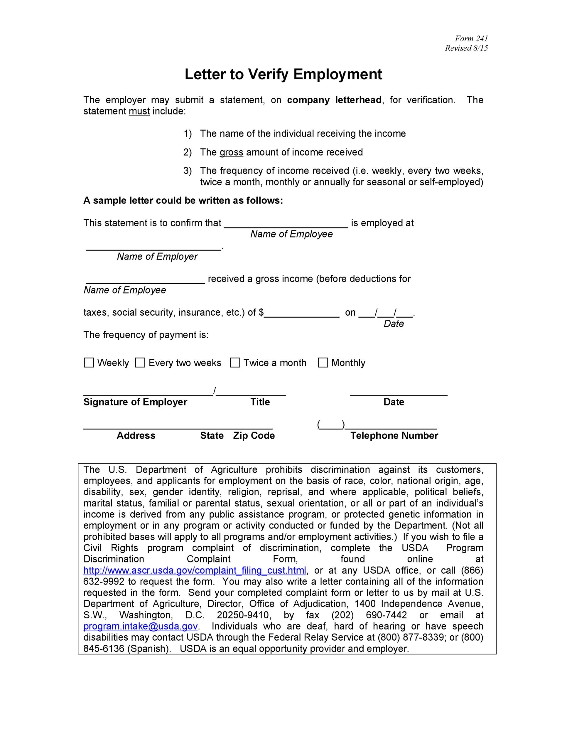 40 Income Verification Letter Samples u0026 Proof Of Income Letters 