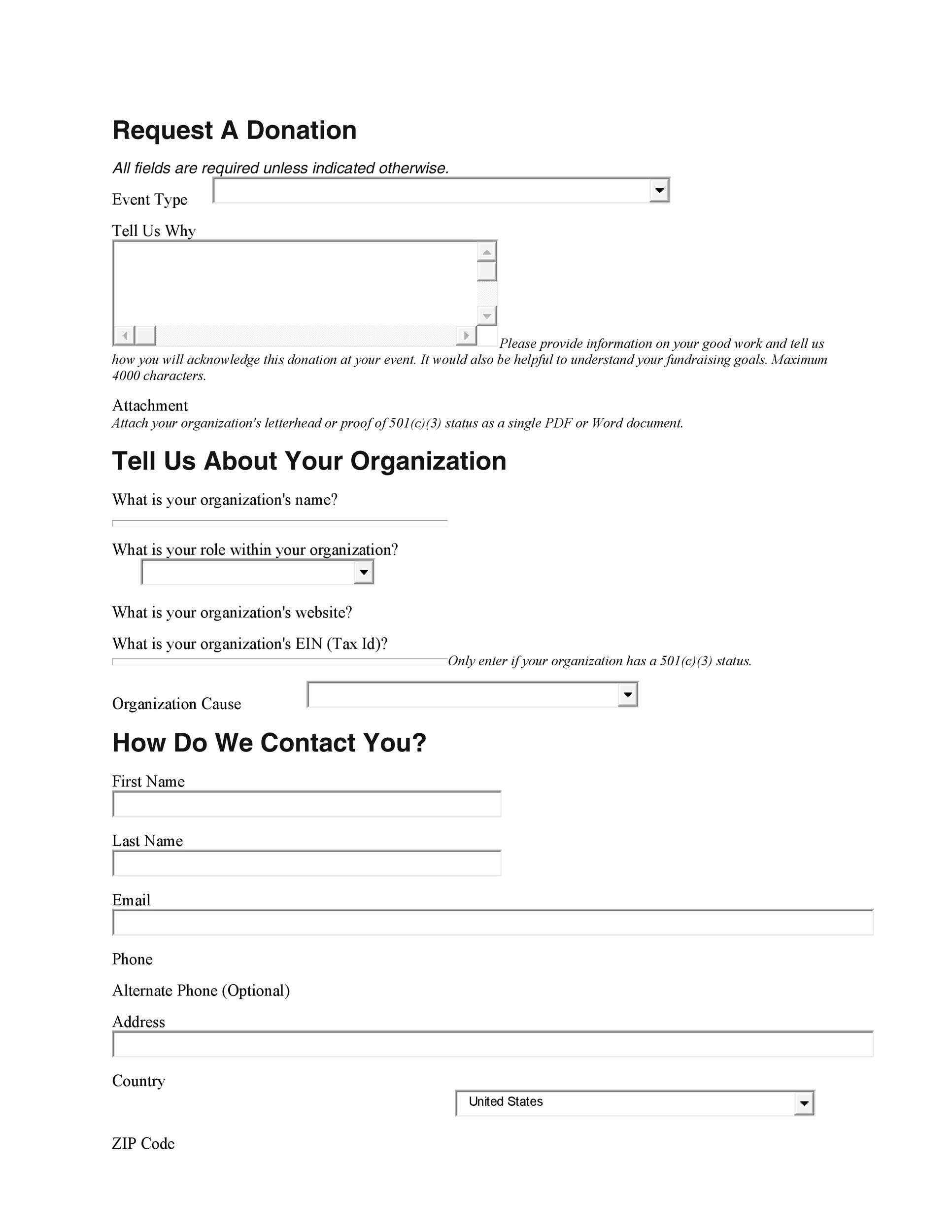 43 FREE Donation Request Letters U0026 Forms TemplateLab Worksheets Library