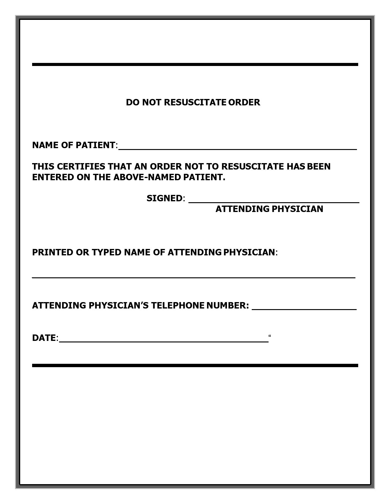 43 Printable Do Not Resuscitate Forms All States TemplateLab
