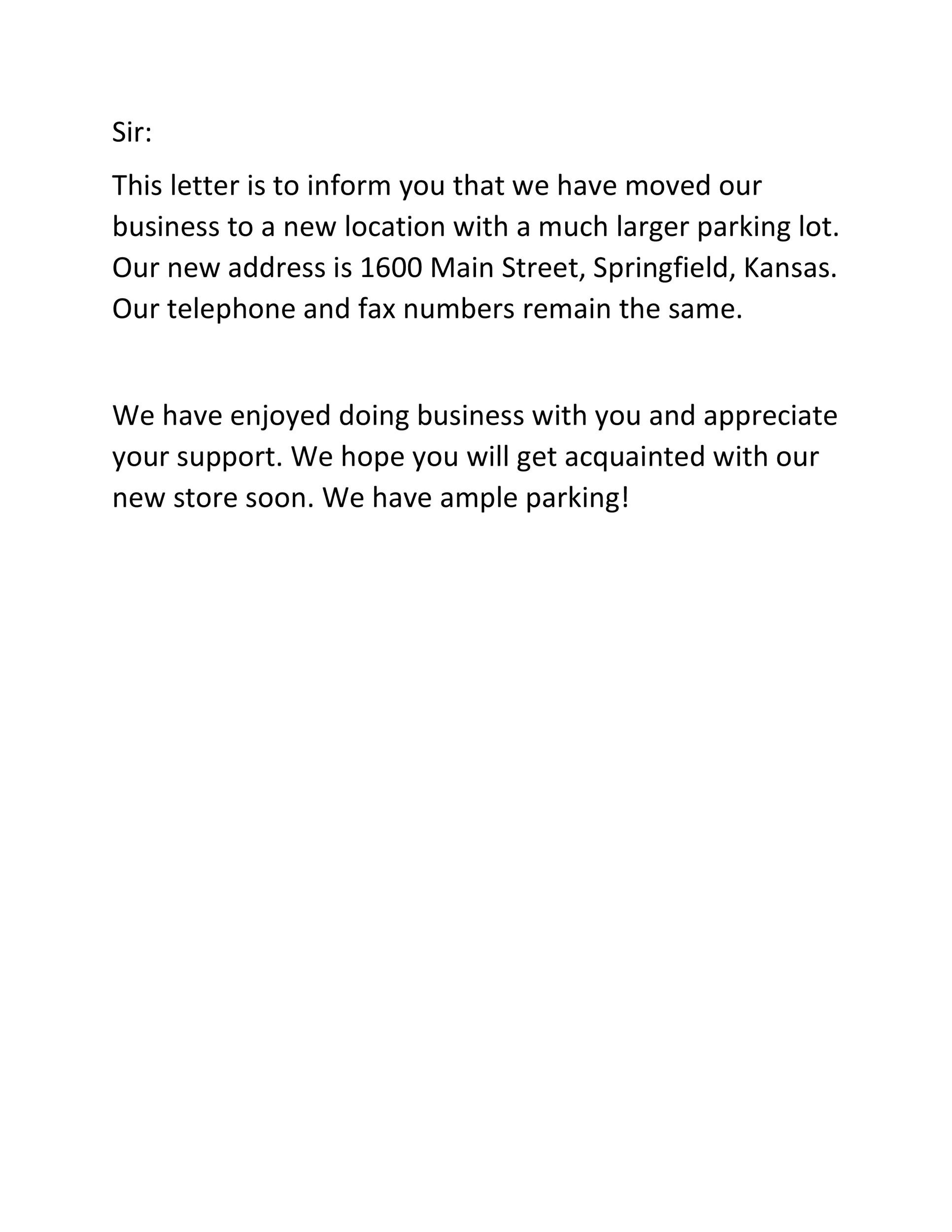 49 Best Change Of Address Letters 100 Free TemplateLab