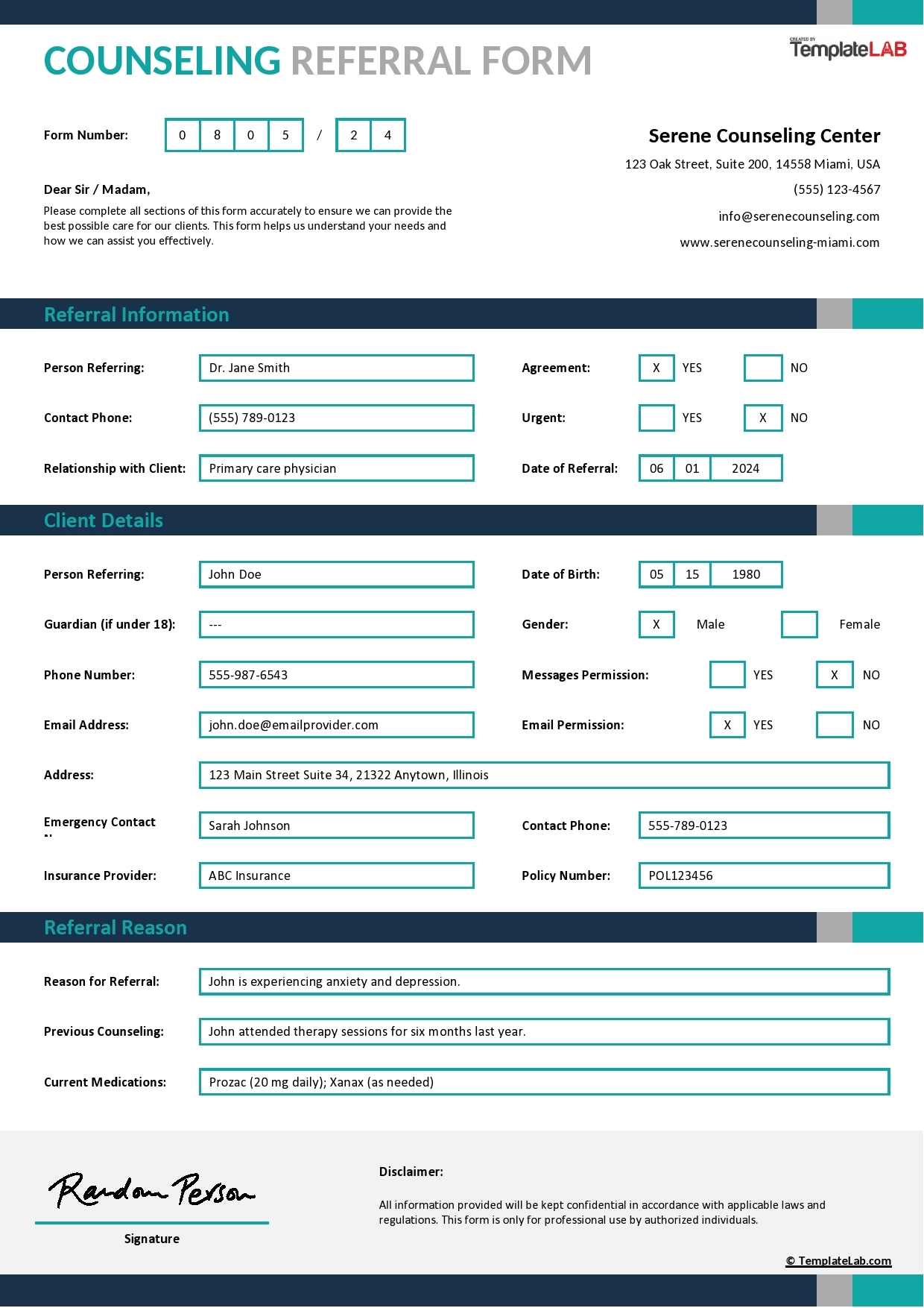 49 Referral Form Templates Medical U0026 General TemplateLab