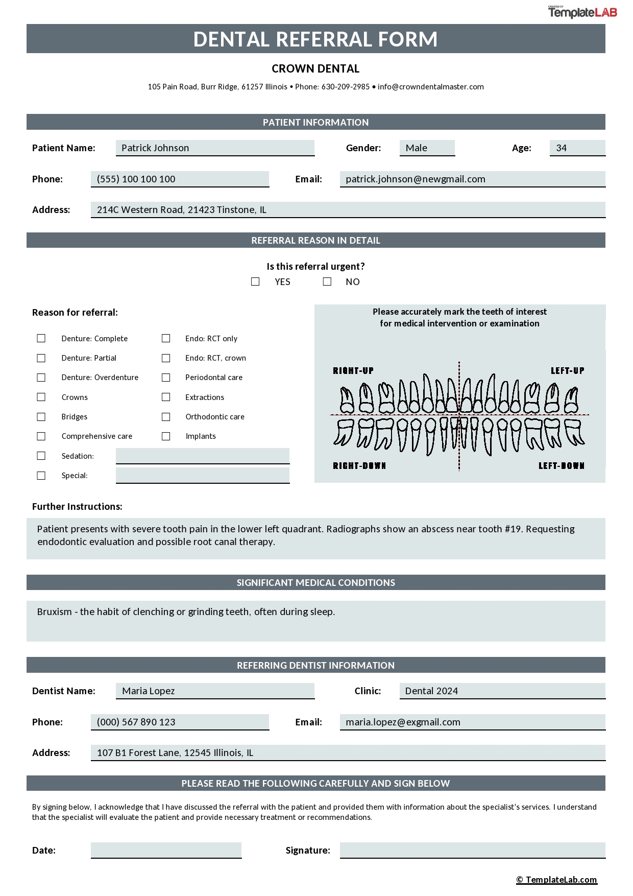 49 Referral Form Templates Medical U0026 General TemplateLab