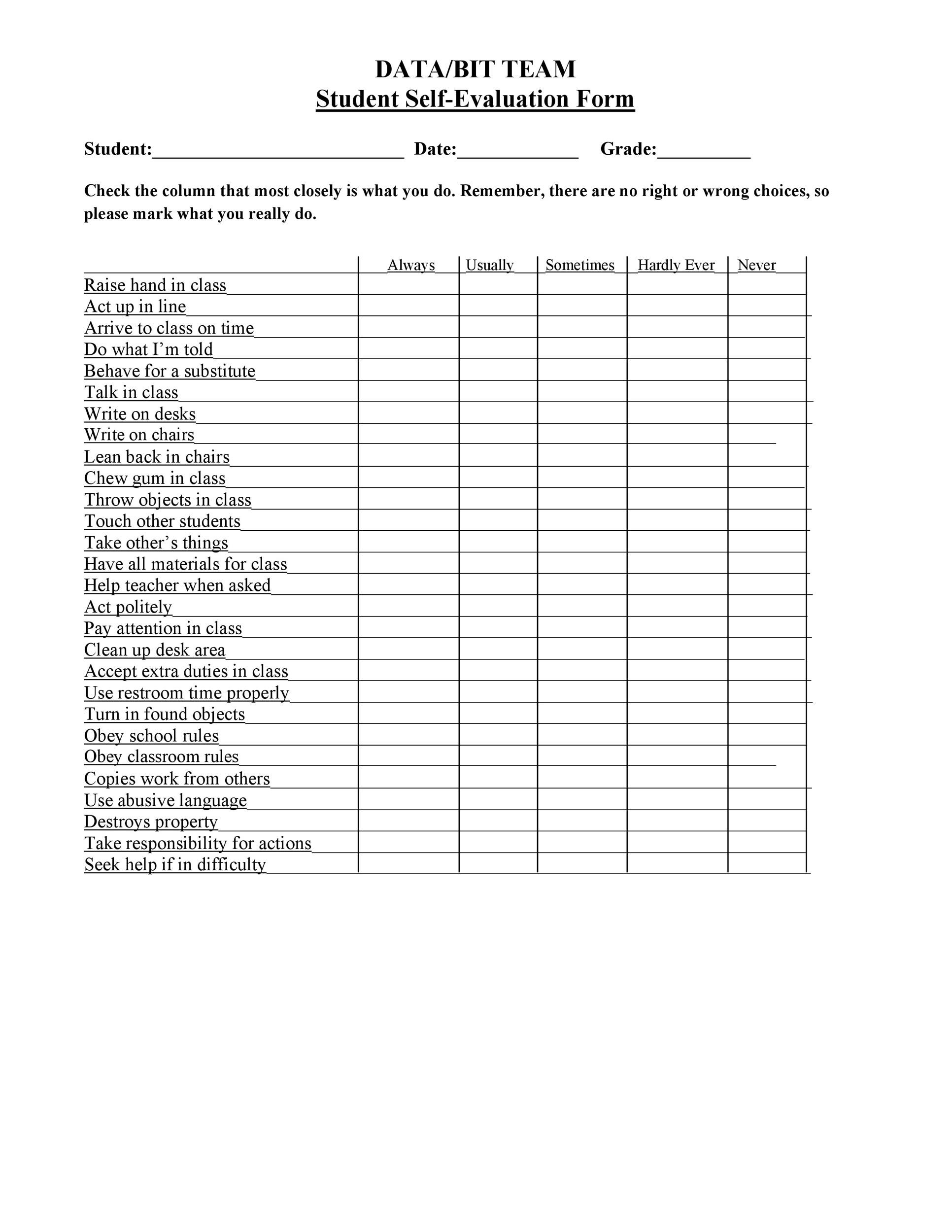 50 Self Evaluation Examples Forms U0026 Questions TemplateLab