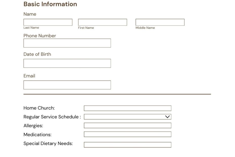 6 Church Event Registration Form Templates And Samples Event Smart