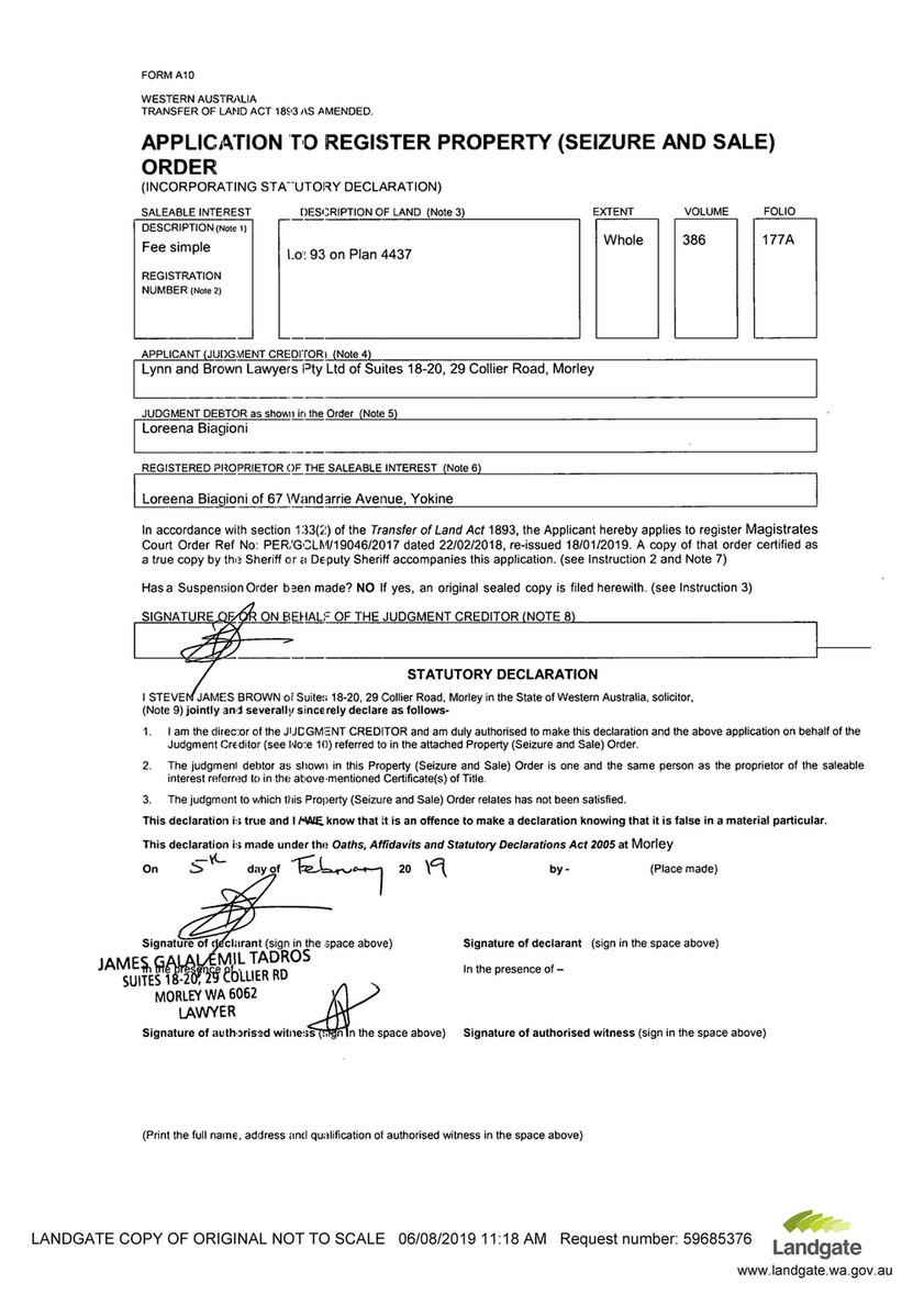 Abel Property 67 Wandarrie Avenue YOKINE Title Documents Page 10 Created With Publitas