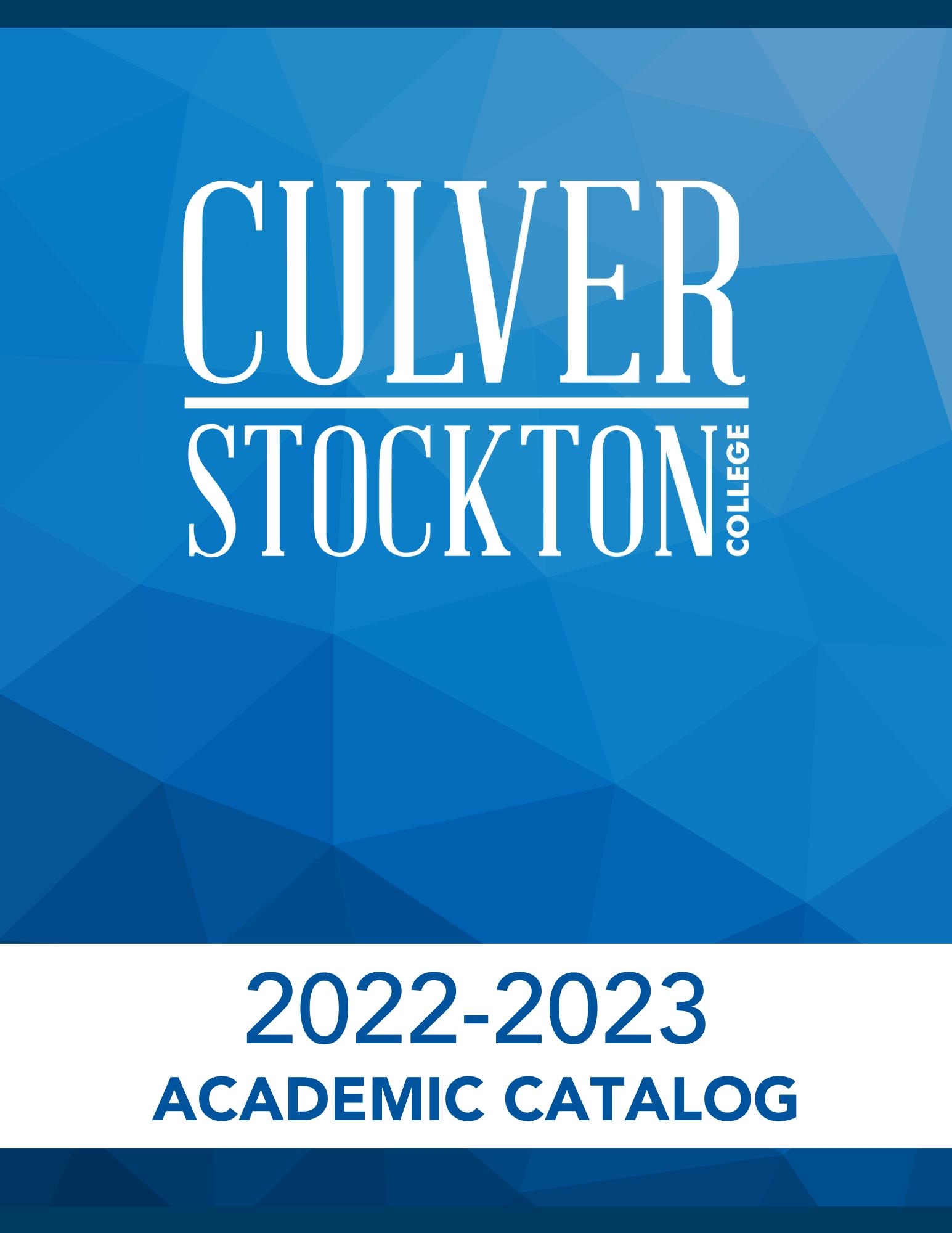 Academic Catalog 2022 23 By Culver Stockton College Issuu