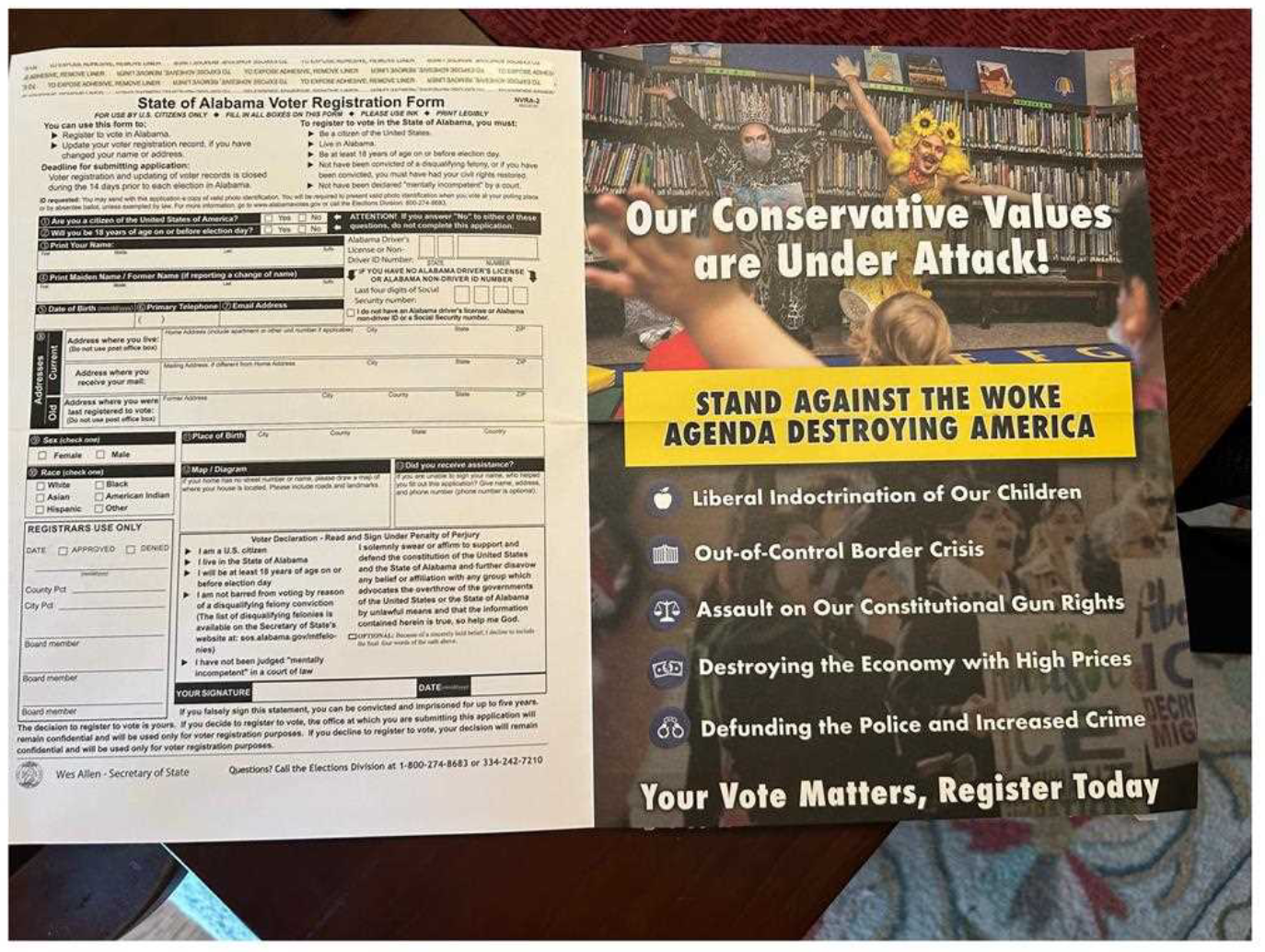 Alabama GOP Sends Voter Registration Forms With Political Mailers Secretary Of State Disapproves Alabama Reflector