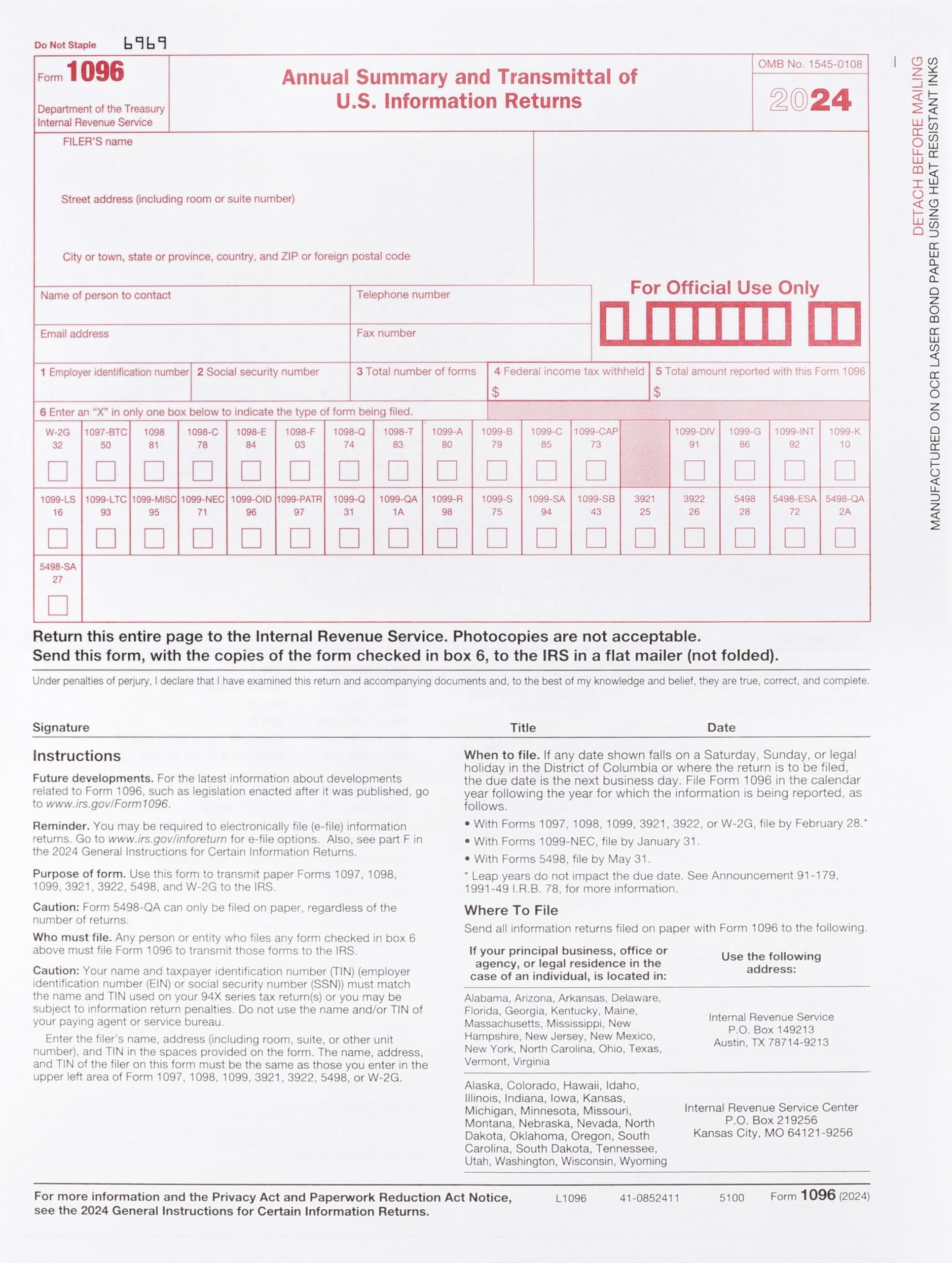 Amazon 1098 Mortgage Interest Tax Form 2024 3 Part Laser Federal Form Designed For QuickBooks And Accounting Software Pack Of 50 2024 Office Products
