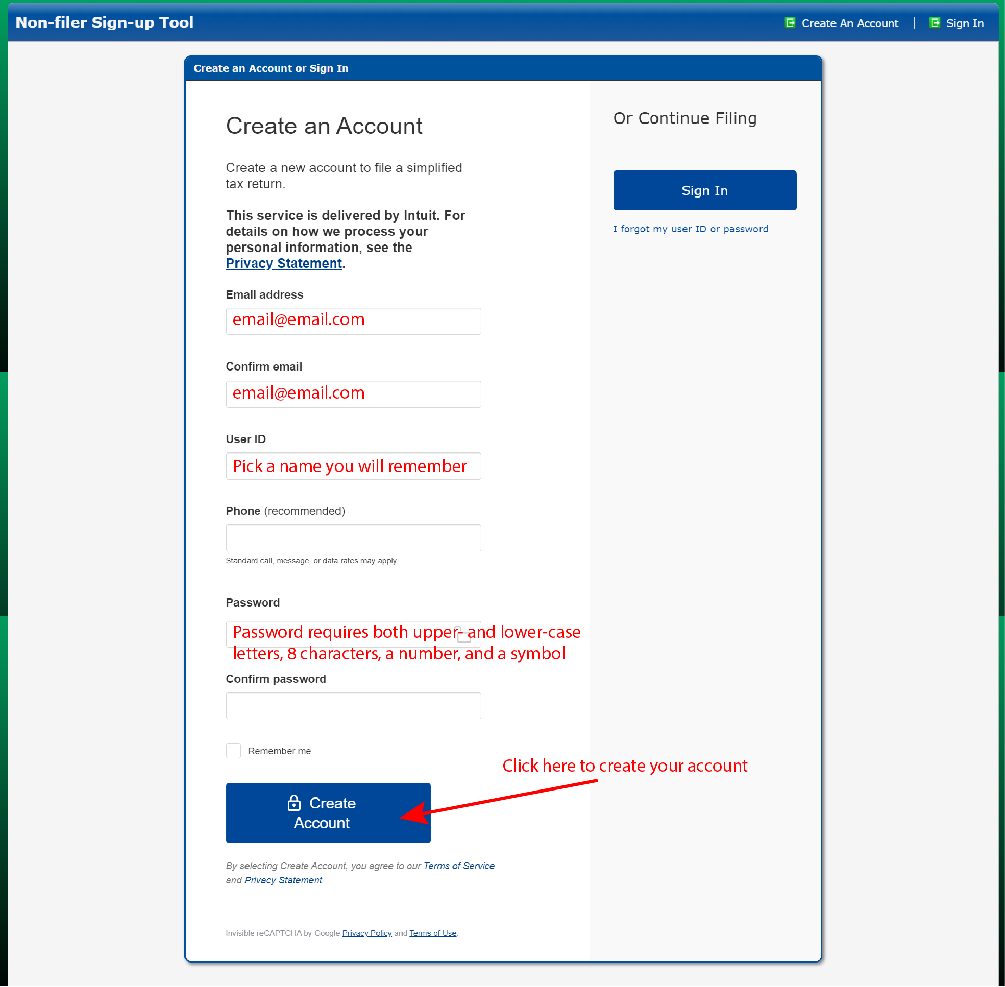 ARCHIVE How To Fill Out The IRS Non filer Form Get It Back