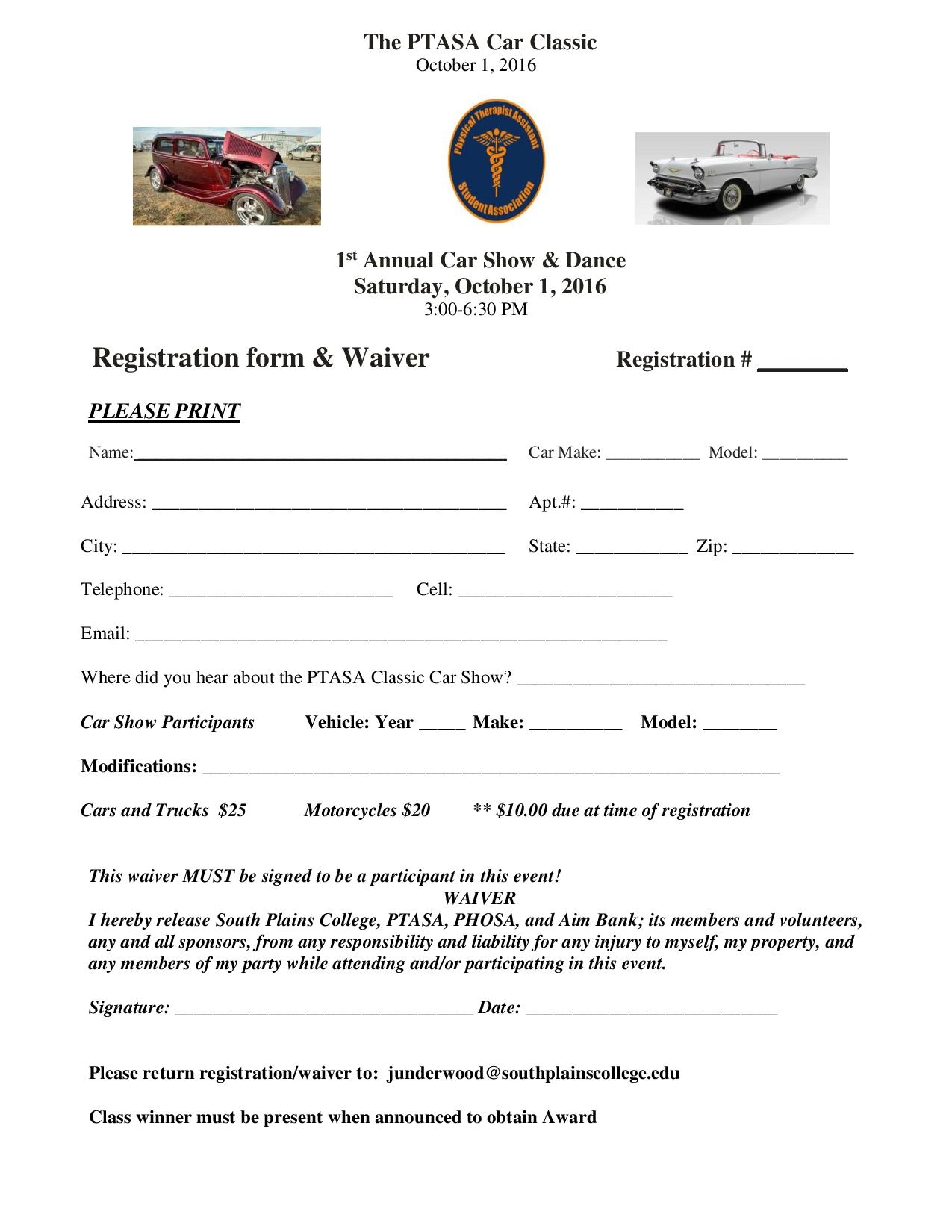 Car show registration form 1 page 001 KLVT Community Calendar