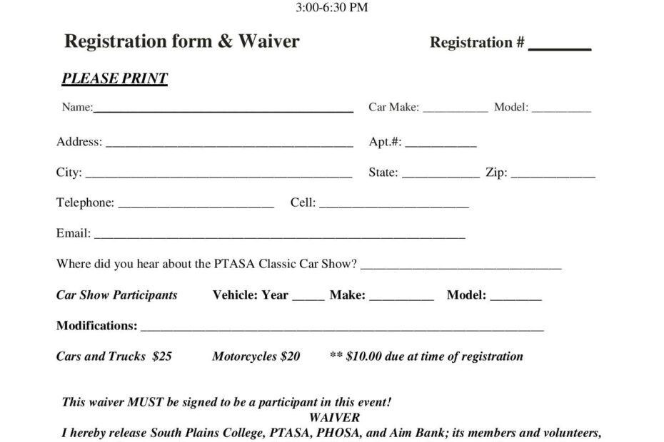 Car show registration form 1 page 001 KLVT Community Calendar