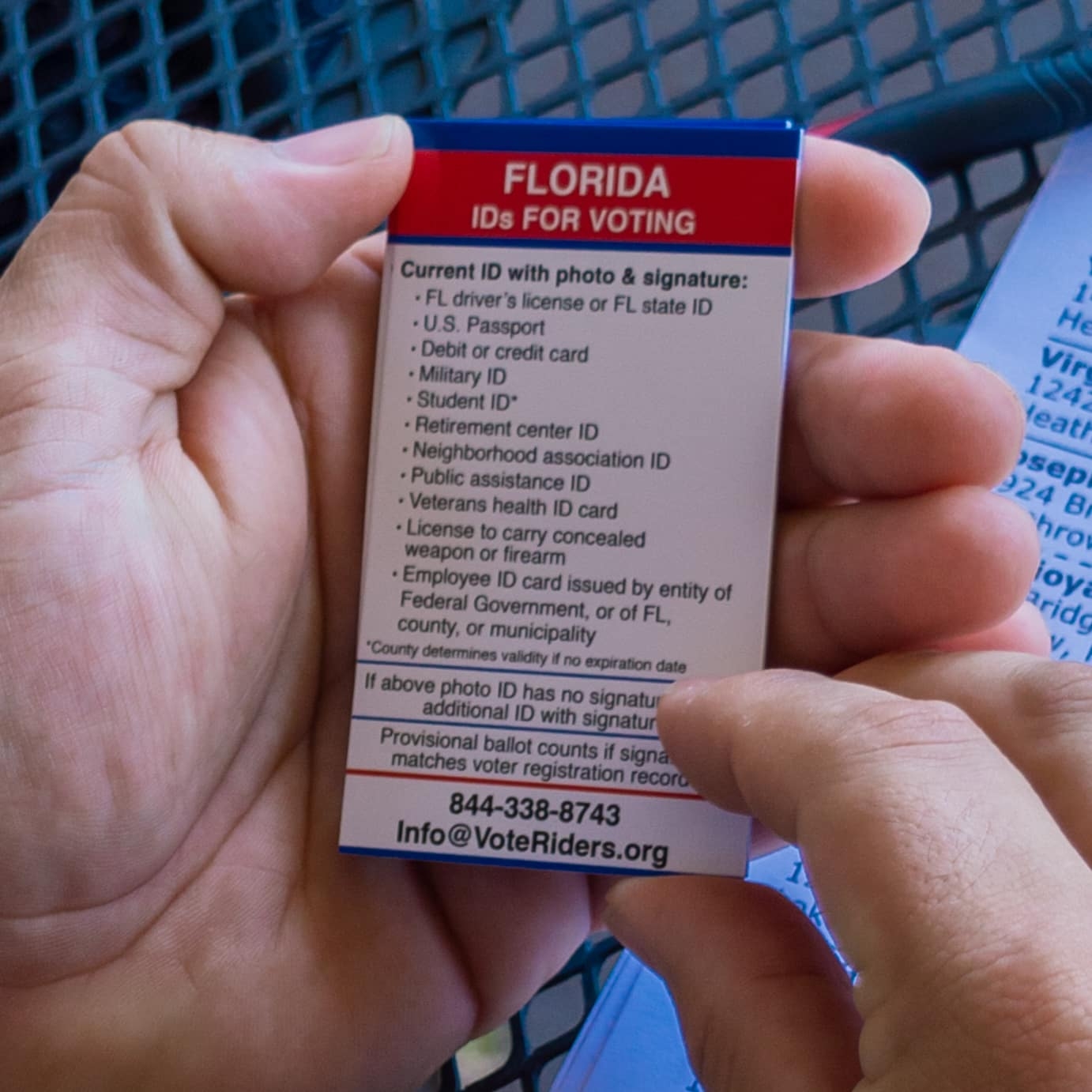 Civic Engagement For Community Conversations VoteRiders Florida Voter ID Coalition VoteRiders