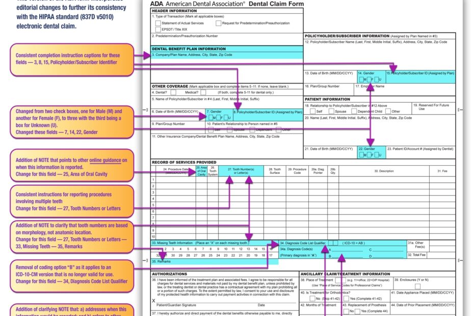 Cms 1500 Claim Forms 2025 Free Printable Ada Dental Claim Form Cms 1500 Forms