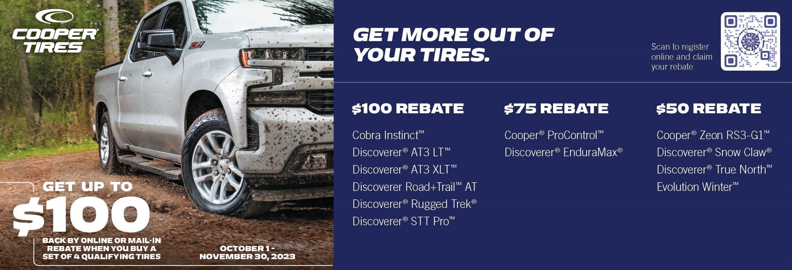 Cooper Fall 2023 Tire Rebate