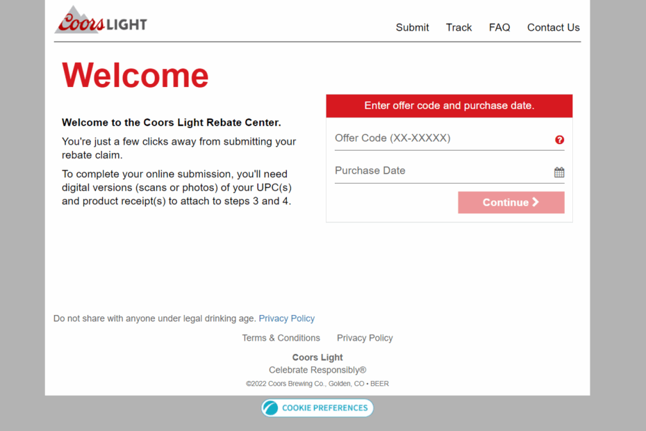 Coors Light Rebate Form Printable World Wide Rebates