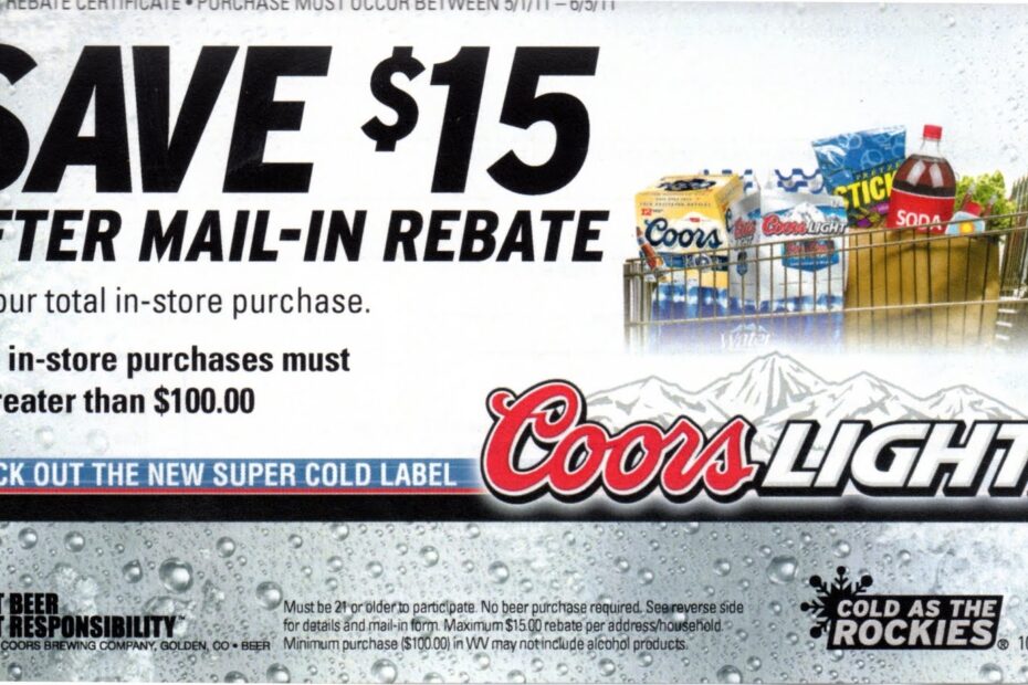 Coors Light Rebate Forms