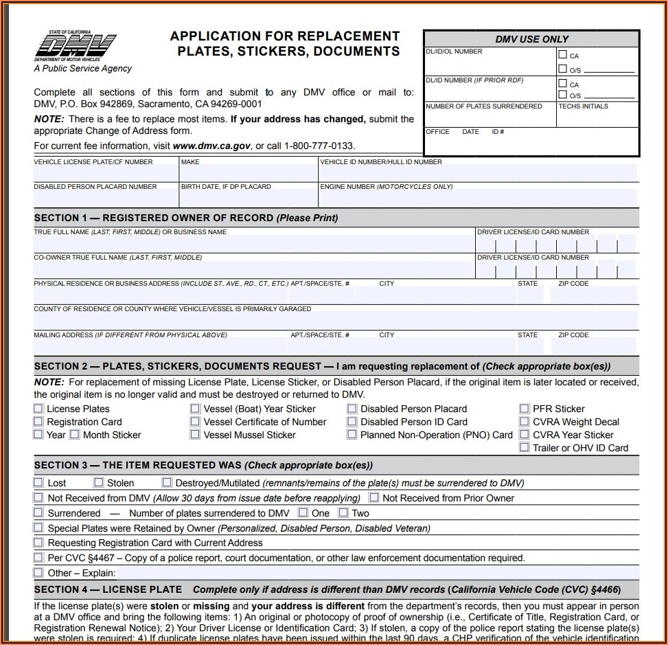 Ct Dmv Registration Form Pdf Form