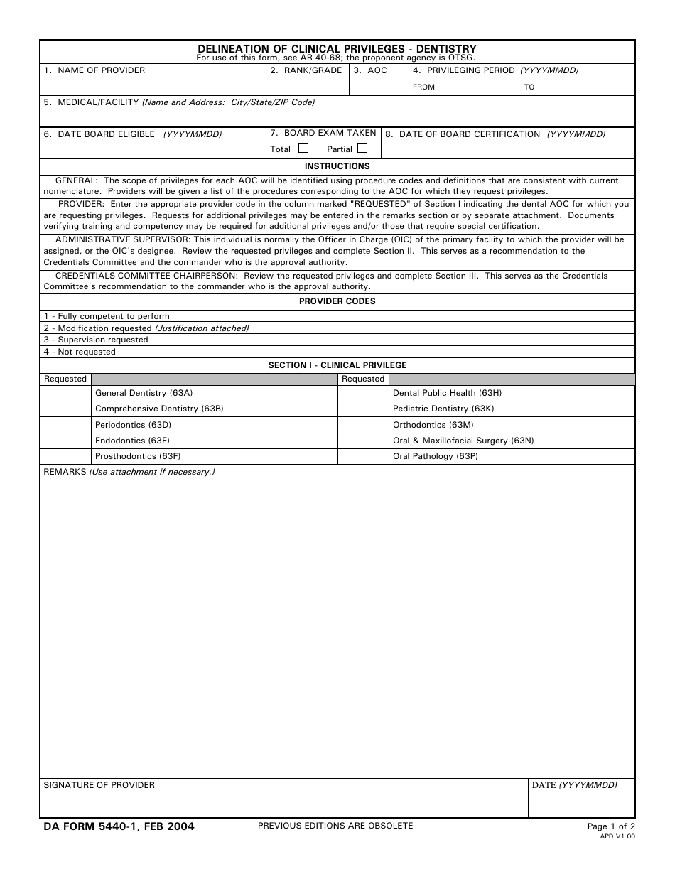 DA Form 5440 1 Fill Out Sign Online And Download Printable PDF Templateroller